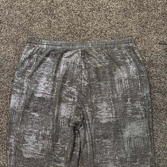Anthropologie silver metallic jogger pants size XL - Picture 5 of 11